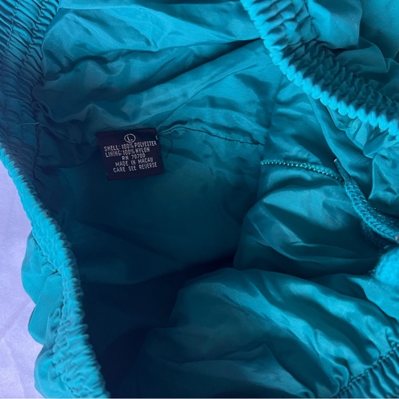 L Casual Isle Track Suit Nylon Aztec Motif Purple Teal Large Lined Vintage Retro - Picture 12 of 15